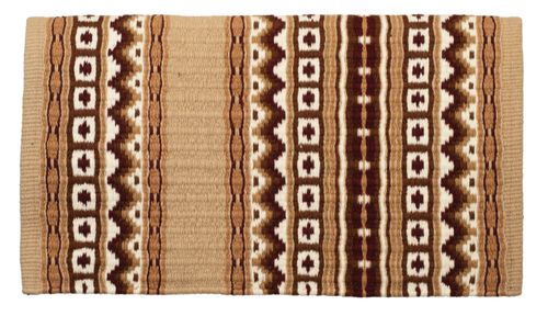 Weaver New Zealand Wool Show Blanket - Sand/Cream/Chestnut