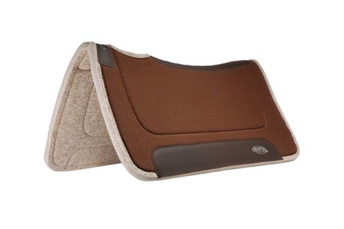 Weaver All Purpose Contour Wool Blend Felt Saddle Pad - Chocolate