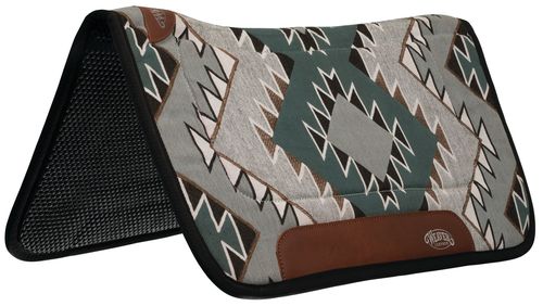 Weaver All Purpose GettaGrip Contour Saddle Pad - Mallard Green/Gray