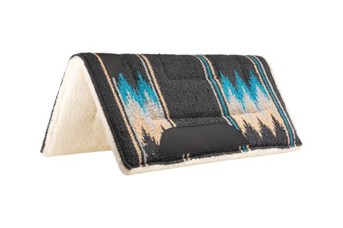 Weaver Pony Acrylic Saddle Pad - Charcoal/Teal