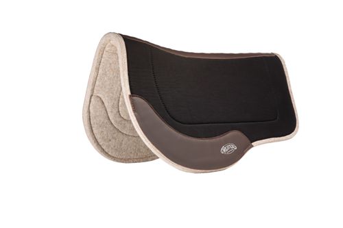 Weaver Trail Gear All Purpose Contour Wool Blend Felt Saddle Pad - Black