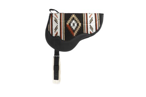 Weaver Wool Blanket Top Bareback Pad - Black/Tan