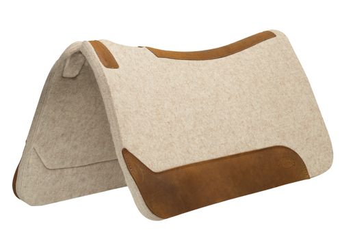 Weaver 1" Contour Wool Blend Saddle Pad - Natural