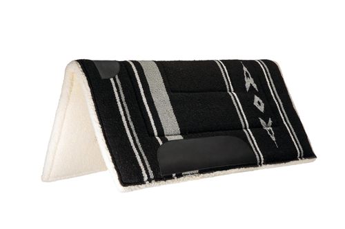 Weaver Acrylic Saddle Pad - Black/Gray