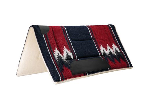 Weaver Acrylic Saddle Pad - Burgundy/Navy