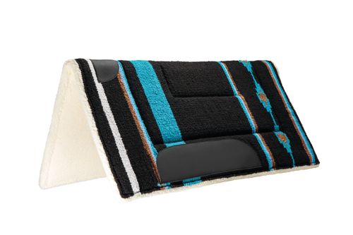 Weaver Acrylic Saddle Pad - Black/Blue