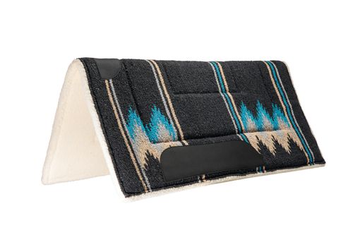 Weaver Acrylic Saddle Pad - Charcoal/Teal