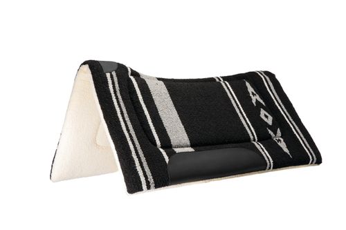 Weaver Contoured Acrylic Saddle Pad - Black/Gray