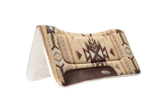 Weaver All Purpose Fleece Contour Saddle Pad - Beige/Brown