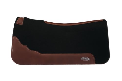 Weaver Contoured Two Tone Felt Saddle Pad - Black/Brown