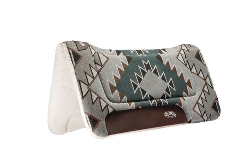 Weaver All Purpose Fleece Contour Saddle Pad - Mallard Green/Gray