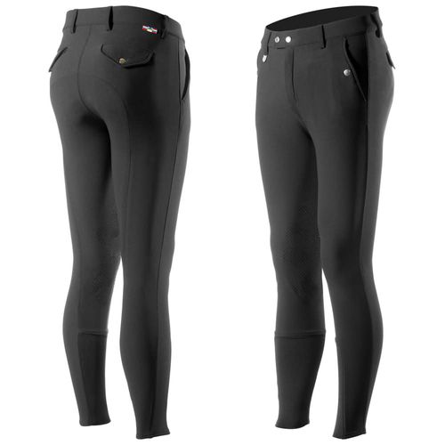 SALE RACK: Horze Men's Grand Prix Knee Patch Breeches - EU 50/US 34 - Black