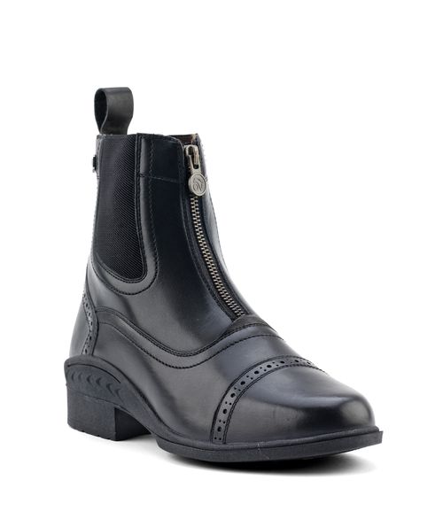 BARN BUSTER: Ovation Women's Tuscany Zip Front Paddock Boot - 9.5 - Black