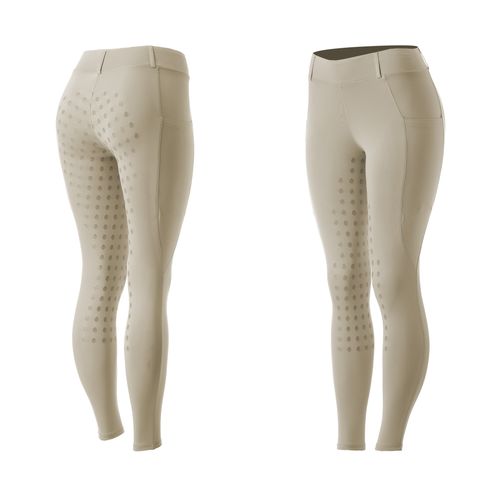 BARN BUSTER: Equinavia Women's Classic Full Seat Riding Tights - X Small - Tan