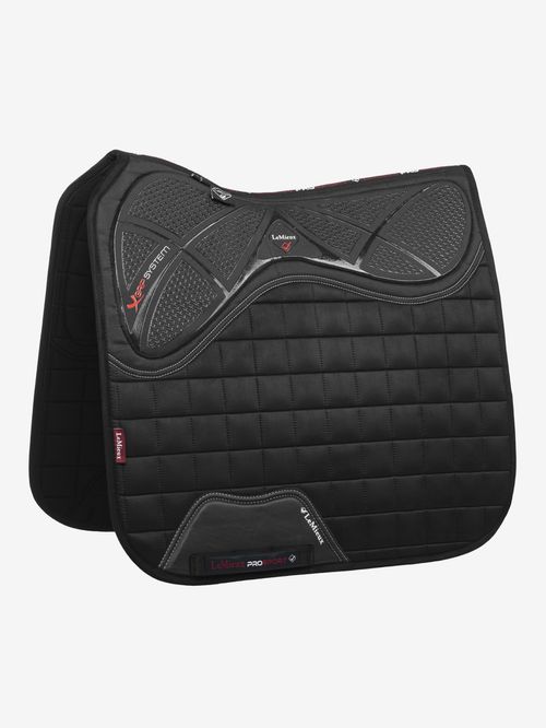 BARN BUSTER: LeMieux X-Grip Silicone Dressage Square - Large - Black