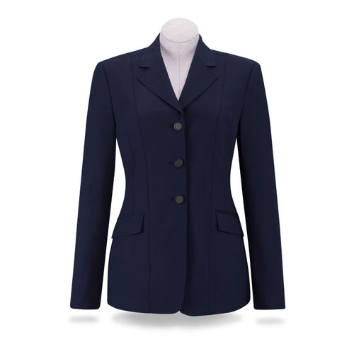 OVERSTOCK: RJ Classics Women's Skylar 37.5 Grey Label Show Coat - 16 Regular - Navy