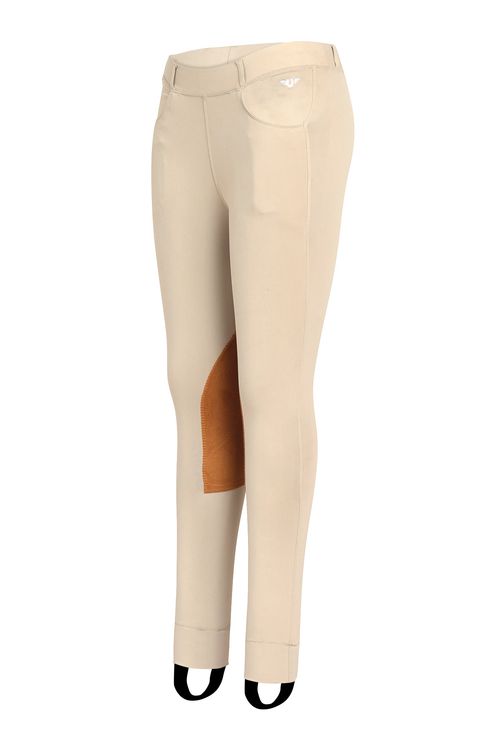 OVERSTOCK: TuffRider Kids' Prime Jodhpurs w/Belt Loops - X Small - Sea Sand