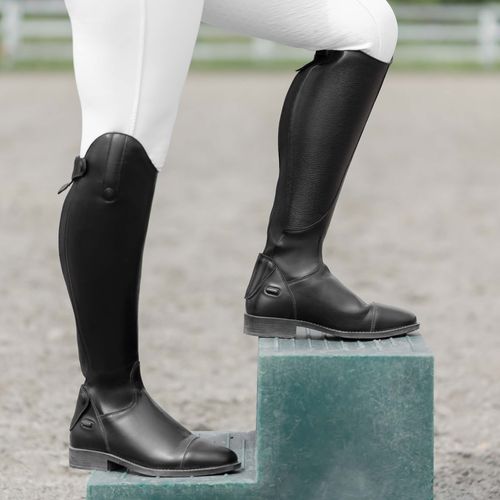 BARN BUSTER: Equinavia Women's Karina Synthetic Dress Boots - 9.5 Wide - Black