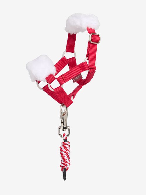 LeMieux Toy Pony Christmas Headcollar & Leadrope - Red