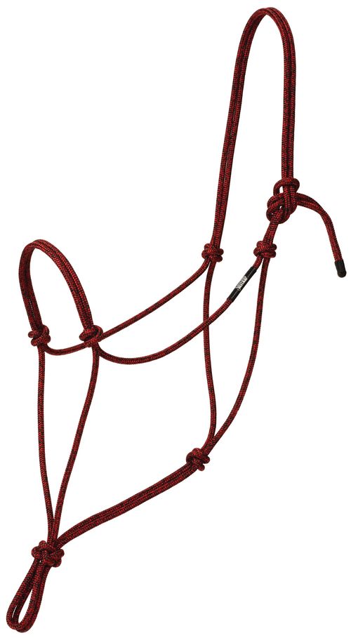 Weaver Silvertip Big Sky Rope Halter - Red/Black