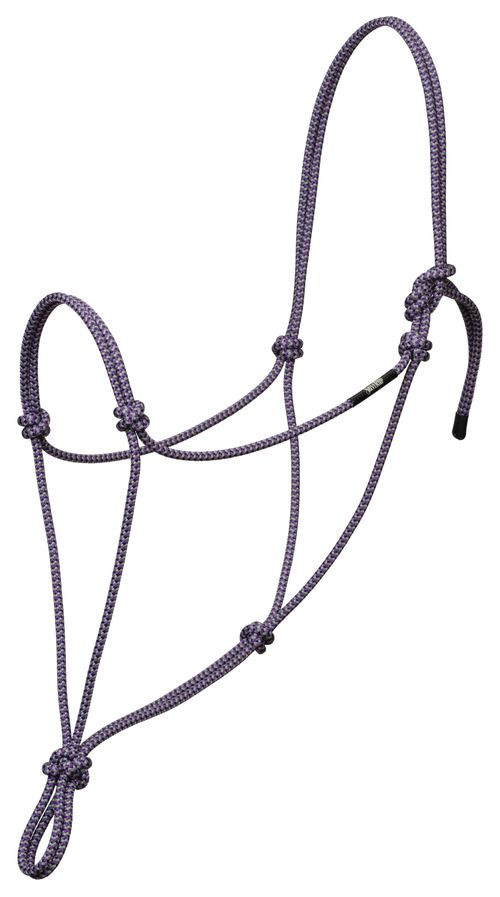 Weaver Silvertip Big Sky Rope Halter - Grey/Purple