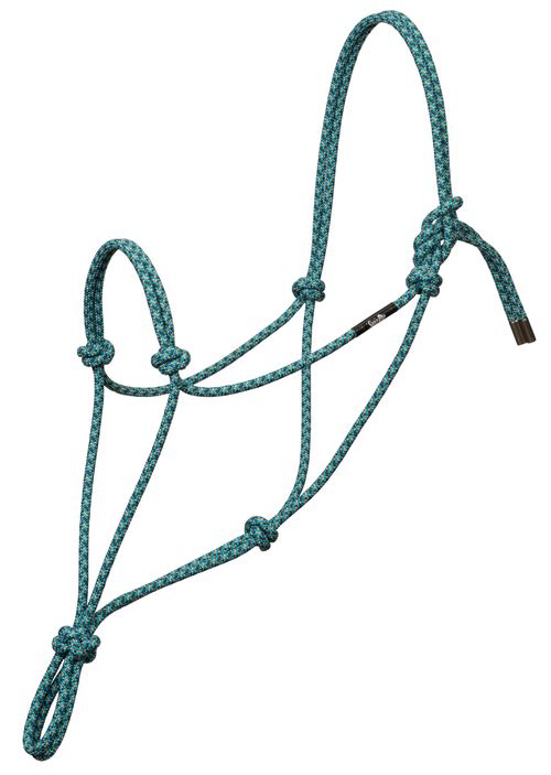 Weaver Silvertip No. 95 Rope Halter - Turquoise/Brown/Tan