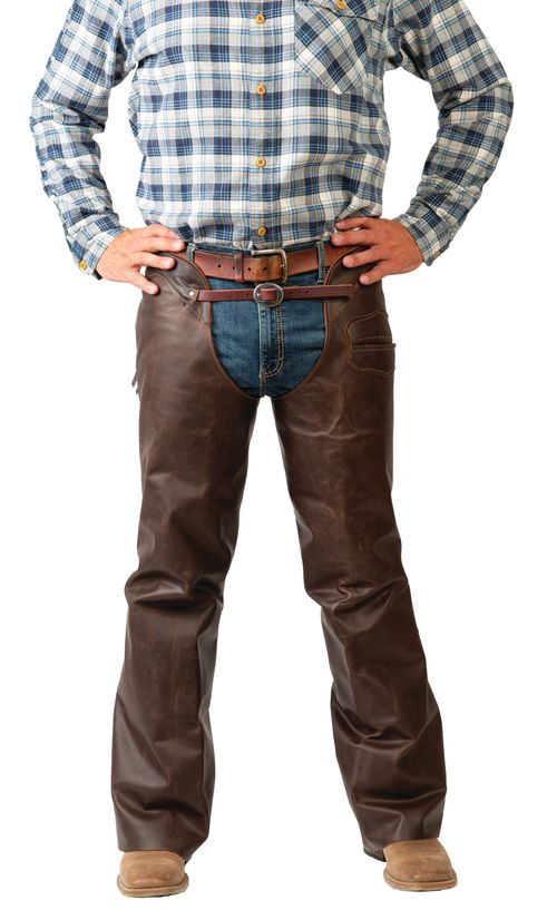 Weaver Leather Cowboy Chaps - Chocolate