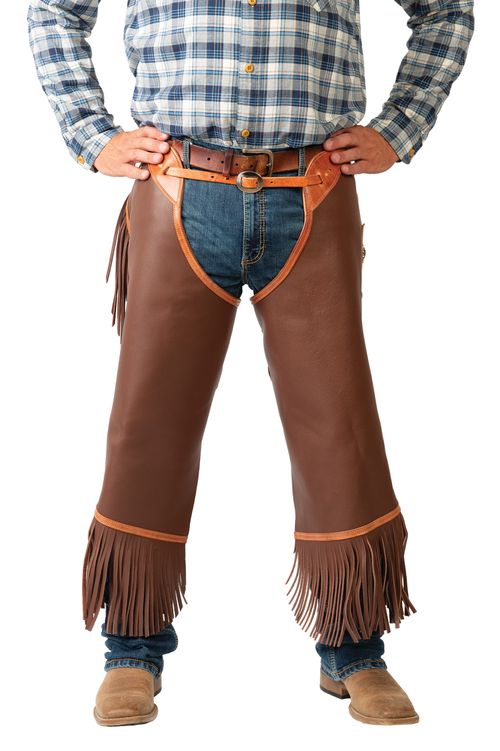Weaver Leather Cowboy Chinks - Brown