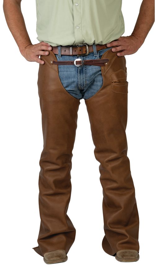 Weaver Leather Cowboy Chaps - Brandy