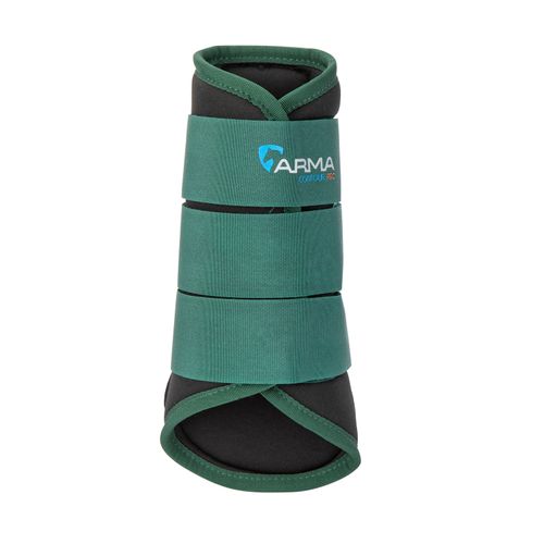SALE RACK: Shires ARMA Contour Pro Brushing Boots - Large Horse - Green