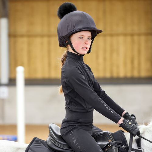BARN BUSTER: Shires Aubrion Kids' Eltar Base Layer - 11-12 years - Black