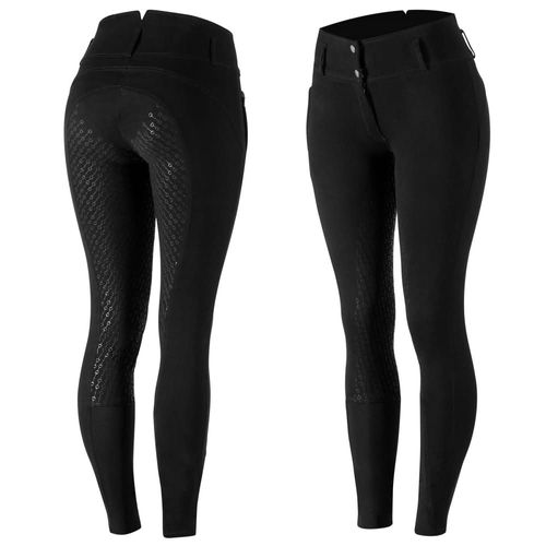 OVERSTOCK: Horze Women's Daniela Full Seat Breeches - EU 34/US 22 - Black