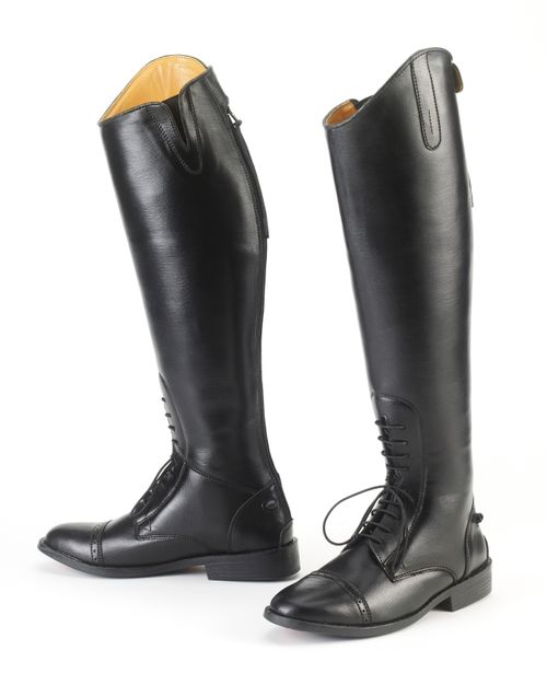 OVERSTOCK: Equistar Women's All Weather Synthetic Field Boot - 7.5 Regular Regular - Black