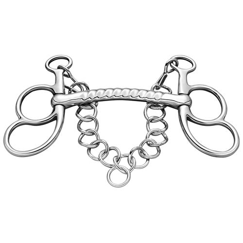 BARN BUSTER: Herm Sprenger 16mm Stainless Steel Fluted Mullen Swivel Butterfly Liverpool - 145mm