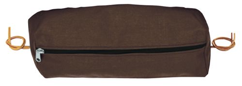 Weaver Rectangular Nylon Cantle Bag - Brown