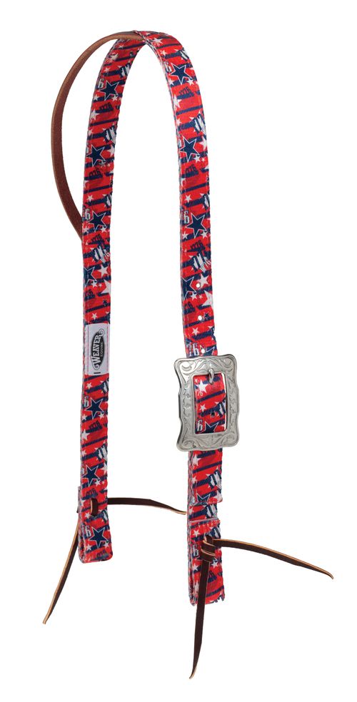 Weaver Patterned Poly Split Ear Headstall - Freedom