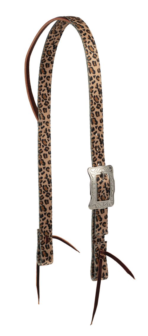Weaver Patterned Poly Split Ear Headstall - Leopard