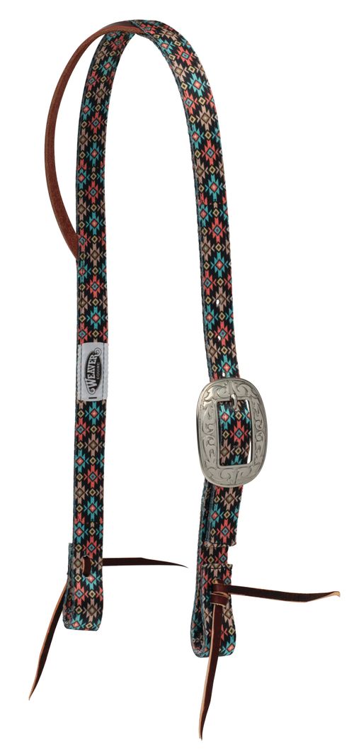 Weaver Patterned Poly Split Ear Headstall - Summer Nights
