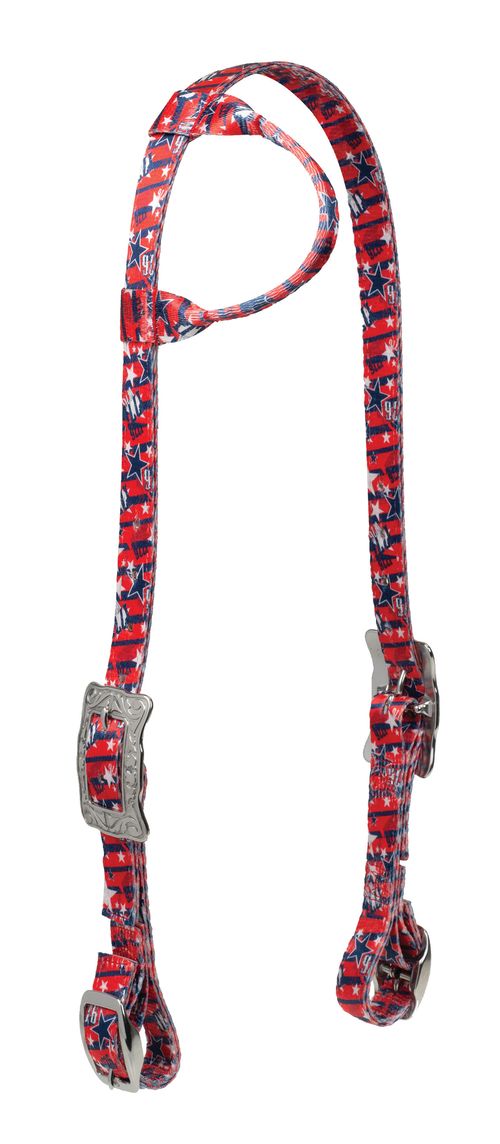 Weaver Patterned Poly Sliding Ear Headstall - Freedom
