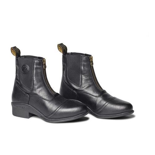 SALE RACK: Mountain Horse Kids' Veganza Zip Paddock - 2-3 - Black