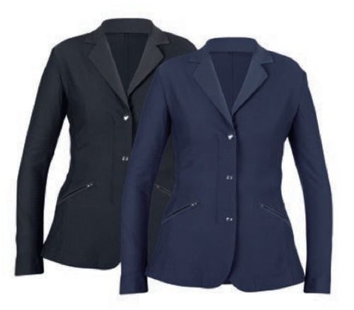 READY TO SHIP: Shires Aubrion Women's Goldhawk Show Jacket - 32 - Black