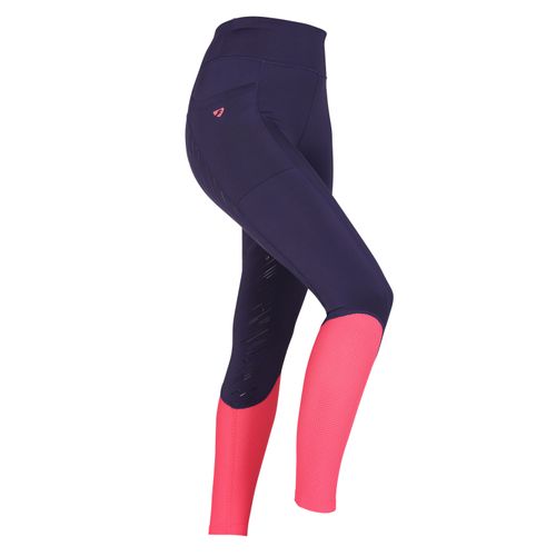 READY TO SHIP: Shires Aubrion Women's Rhythm Mesh Riding Tights - XX Small - Navy