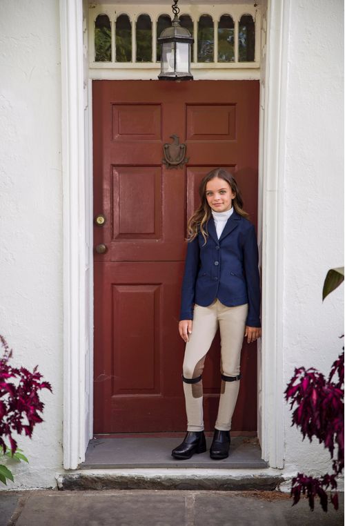 READY TO SHIP: Shires Aubrion Kids' Goldhawk Show Jacket - 24 - Navy