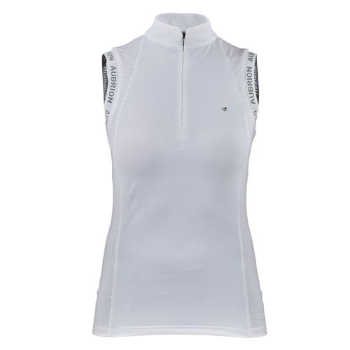 READY TO SHIP: Shires Aubrion Women's Newbel Sleeveless Show Shirt - X Large - White