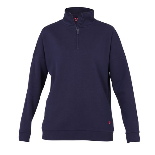 READY TO SHIP: Shires Aubrion Women's Serene Half Zip Sweatshirt - Large - Navy