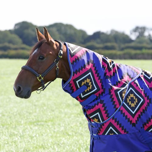 READY TO SHIP: Shires Tempest Original 200 Neck Cover - Small - Royal Aztec