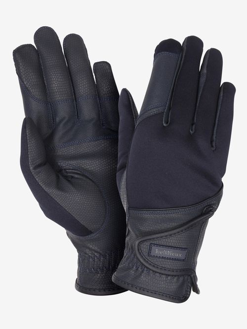 LeMieux Hybrid Riding Gloves - Navy