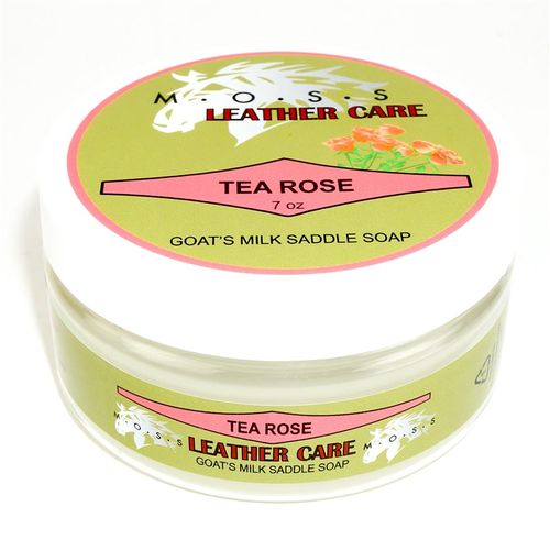 READY TO SHIP: MOSS Saddle Soap - 7oz - Tea Rose
