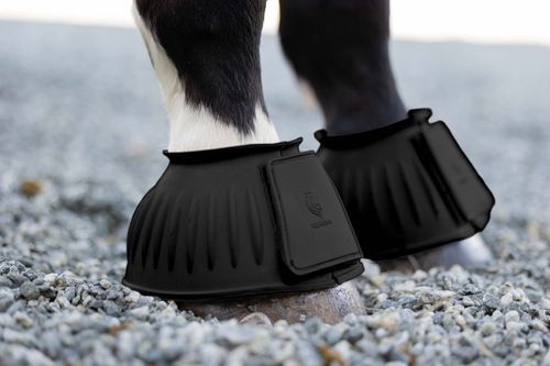 OVERSTOCK: Equinavia Double Lock Rubber Bell Boots - Medium - Black