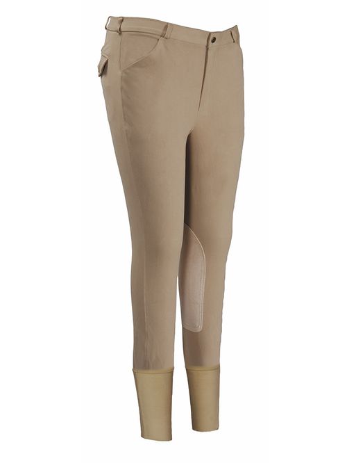 BARN BUSTER: TuffRider Men's Patrol Knee Patch Breeches - 44 Regular - Light Tan